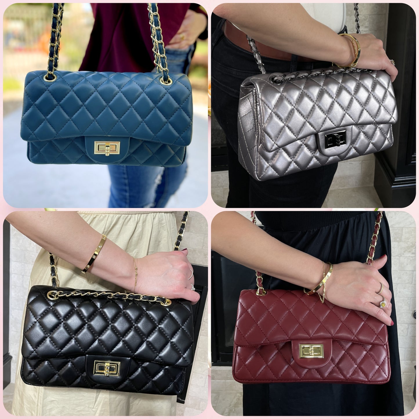 Timeless Classic Double Flap Leather Crossbody Shoulder Bag | Gifts for Hers